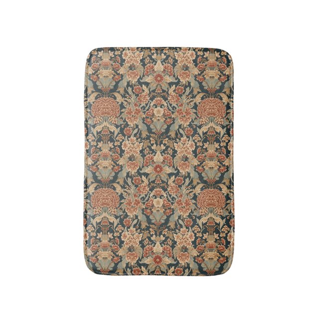 Tapis De Bain William Morris Antique Honeysuckle Motif Floral (Devant (Vertical))