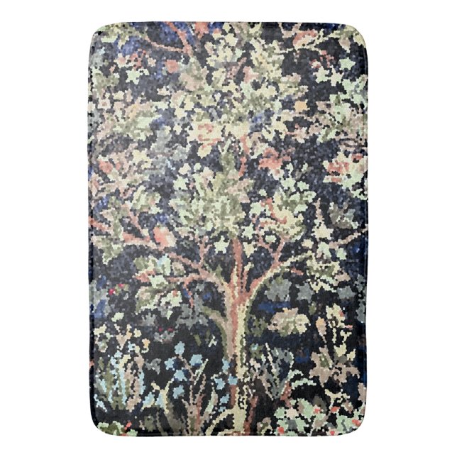 Tapis De Bain William Morris Arbre de vie Mat de bain (devant Vertical)