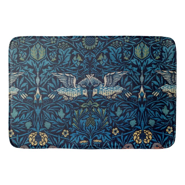 Tapis De Bain William Morris Blue Birds Tapestry Classic (Devant)