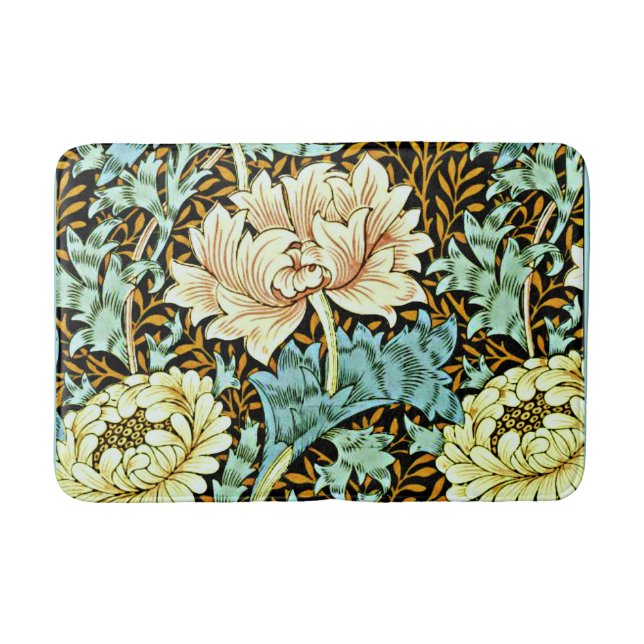 Tapis De Bain William Morris - Chrysanthemum Motif, (Devant)