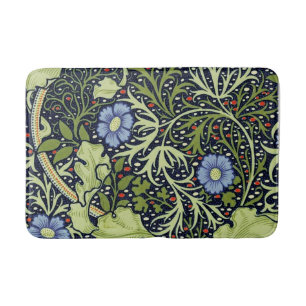 Tapis De Bain William Morris Fleur d'antiquité aux algues marine
