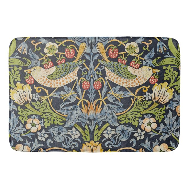 Tapis De Bain William Morris - Fraise Thief Motif Floral (Devant)