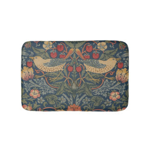 Tapis De Bain William Morris Fraise Voleurs Oiseaux