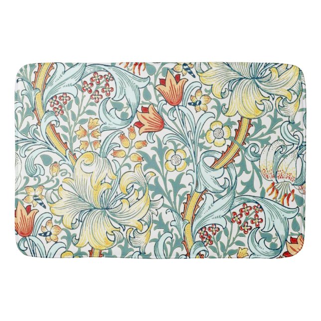 Tapis De Bain William Morris Golden Lily modèle floral (Devant)