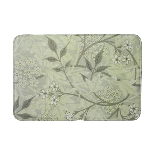 Tapis De Bain William Morris Jasmine Botanique Antique Vintage (Devant)