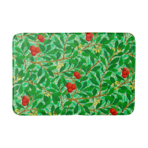 Tapis De Bain William Morris Lychee Motif d'arbre, vert clair