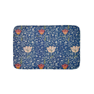 Tapis De Bain William Morris Medway Floral bleu