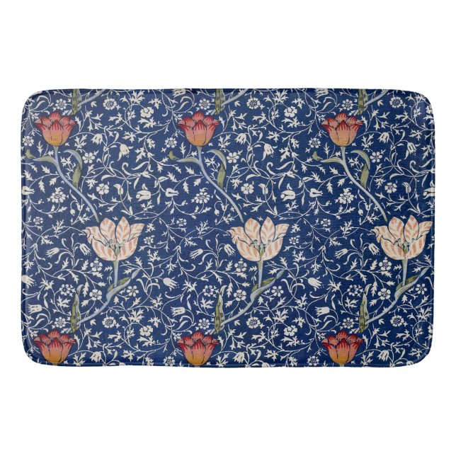 Tapis De Bain William Morris Medway Floral bleu (Devant)