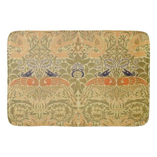 Tapis De Bain William Morris Peacock & Dragon Arts & Artisanat (Devant)