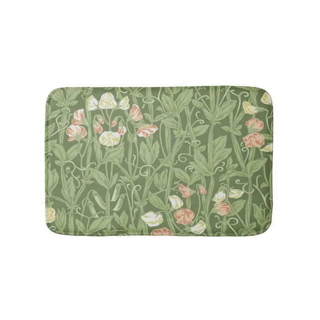 Tapis De Bain William Morris Sweet Pea Floral Design (Devant)