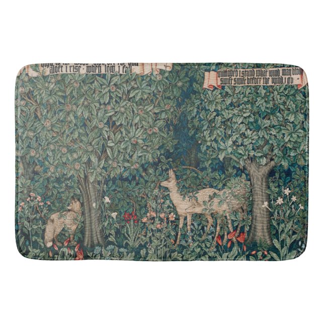 Tapis De Bain William Morris verdure forêt animal botanique (Devant)