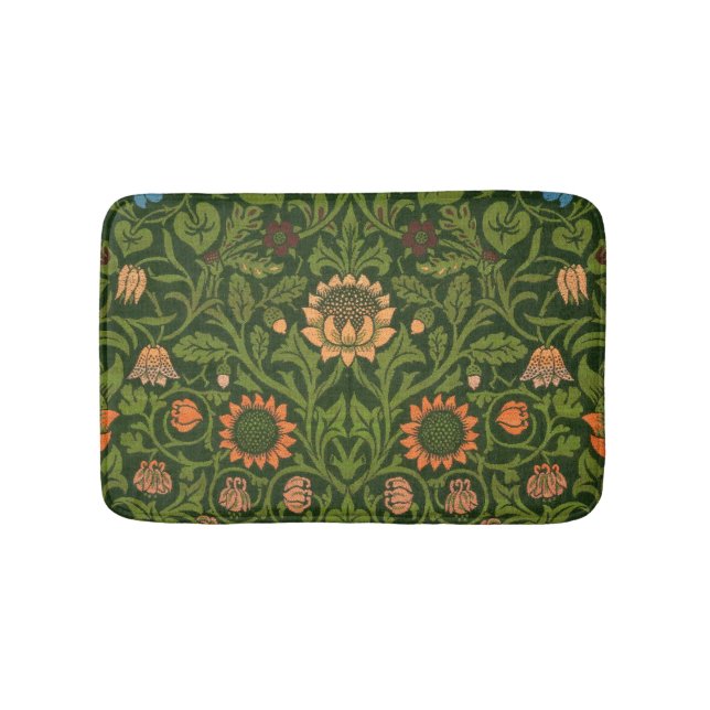 Tapis De Bain William Morris Violet et Columbine Art Rug (Devant)