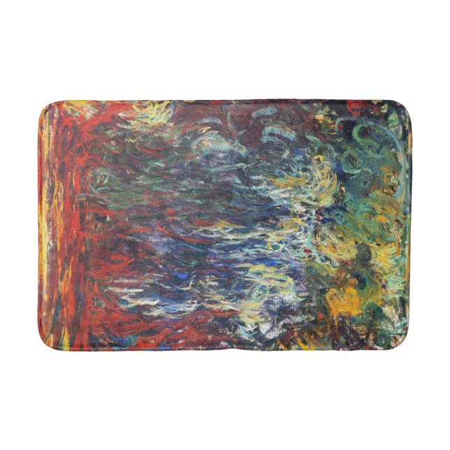 Tapis De Bain Willow pleuvoir à Giverny (par Claude Monet) (Devant)
