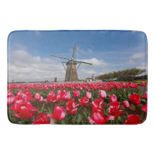 Tapis De Bain Windmill & Tulips Scene Bain Mat