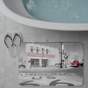 Tapis De Bain Winslow Arizona Red Splash Photographie