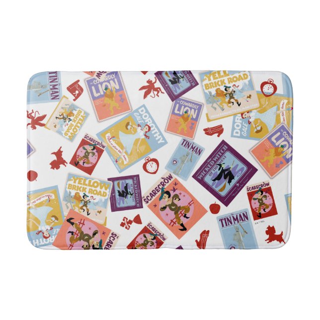Tapis De Bain Wizard of Oz™ Character Print Toss Pattern (Devant)