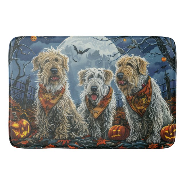 Tapis De Bain Wolfhound Halloween Éffrayant (Devant)