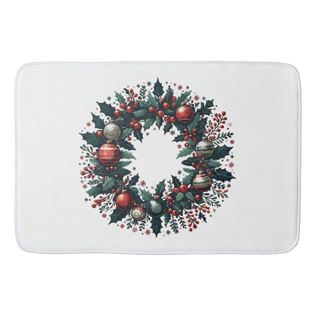 Tapis De Bain Wreath de Noël (Devant)
