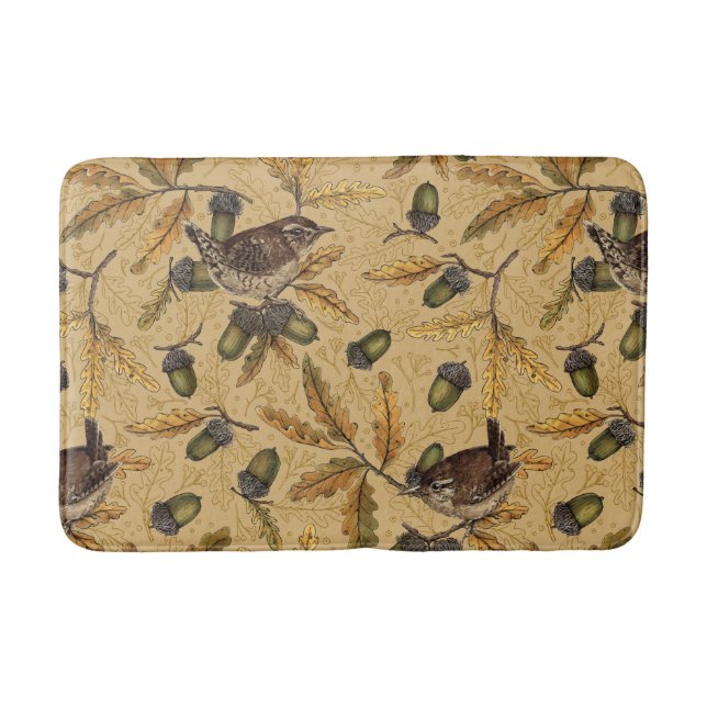 Tapis De Bain Wrens et glands sur le miel (Devant)