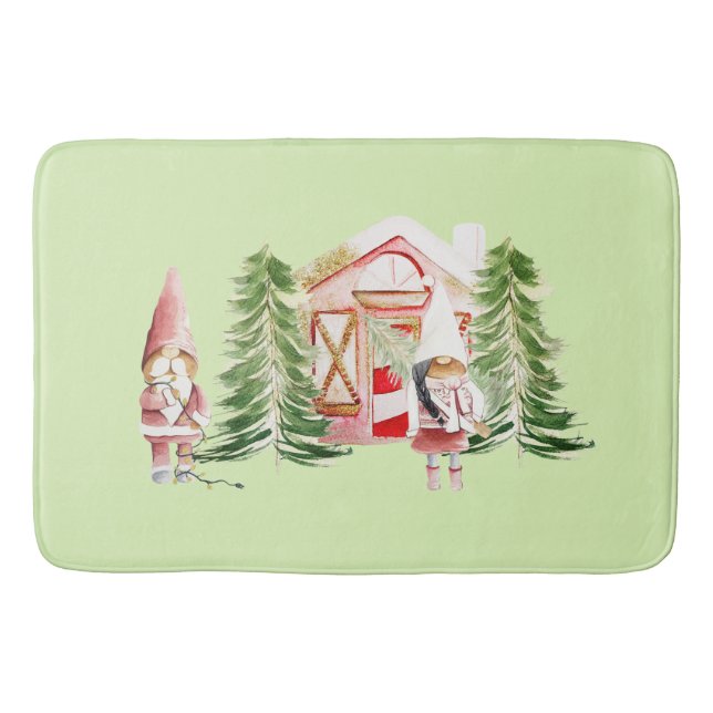 Tapis De Bain XMAS Gnome Design 1 Mat Bain (Devant)