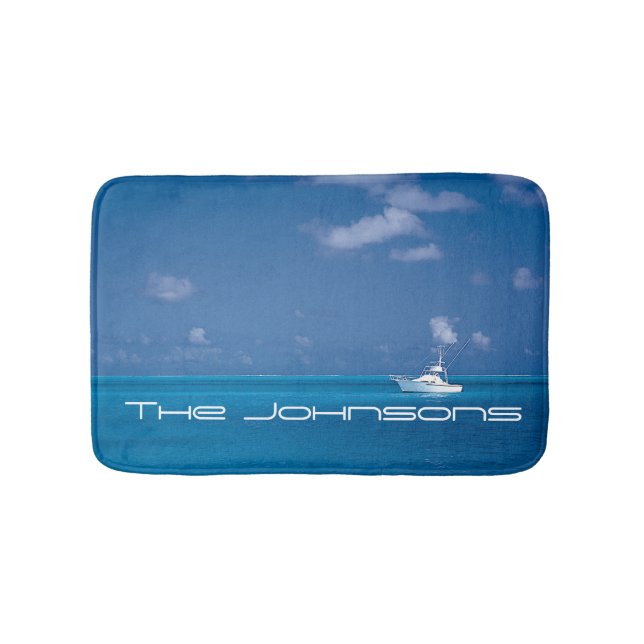 Tapis De Bain Yachting dans le bleu (Devant)