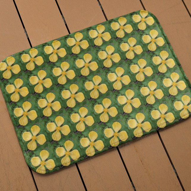 Tapis De Bain Yellow Celandine Poppy Floral Pattern (In Situ)