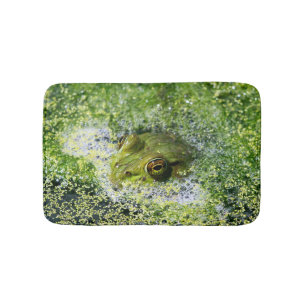 Tapis De Bain Yeux de grenouille dans un étang