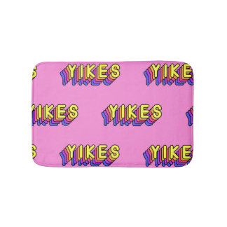 Tapis De Bain Yikes Mots : Papier Peint Vintage Rose.