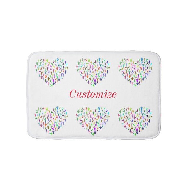 Tapis De Bain Yoga Pose Coeurs Thunder_Cove (Devant)