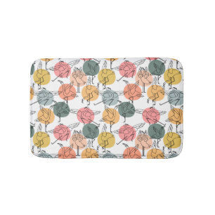 Tapis De Bain Yoga pose motif Yoga sans couture motif 37