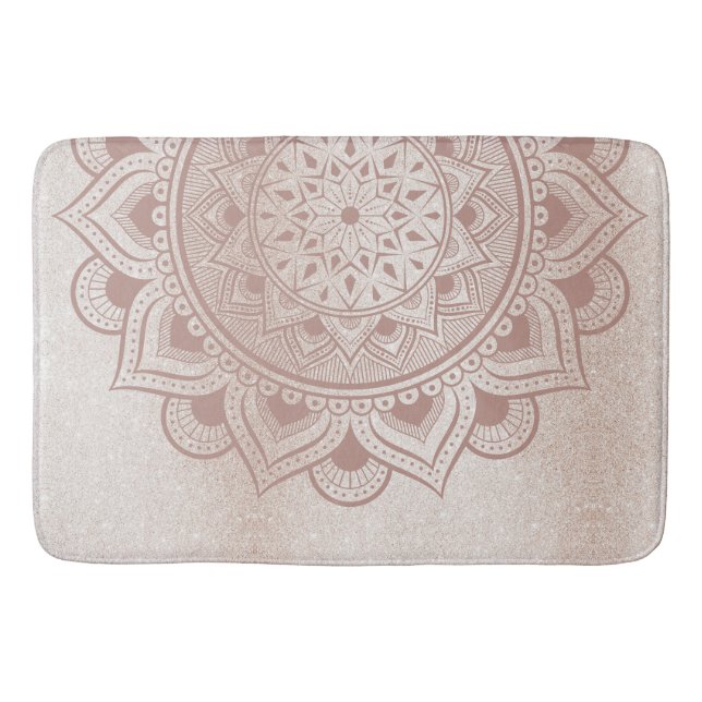 Tapis De Bain Yoga Studio Yogi Retraite Accueil Mandala Om Girl  (Devant)