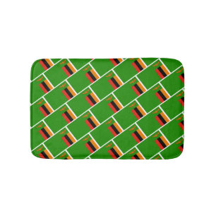 Tapis De Bain ZAMBIE DRAPEAU Patriotique moderne Zambien