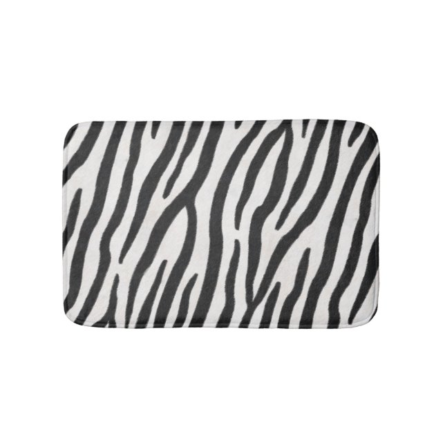 Tapis De Bain Zebra Fur Exotic Poster de animal (Devant)