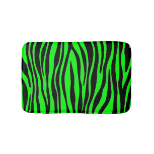 Tapis De Bain Zèbre vert de la chaux