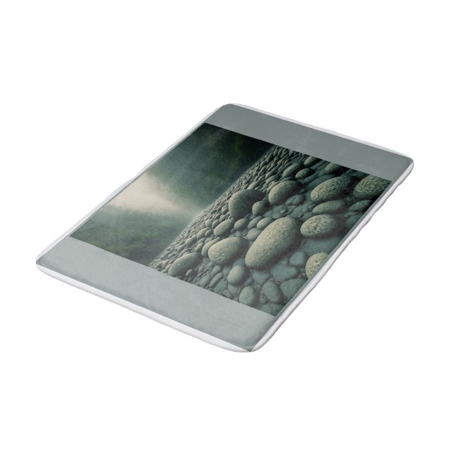 Tapis De Bain Zen Garden Puddles Bathmat (Angle)