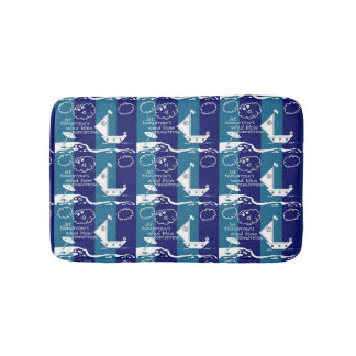 Tapis De Bain Zen Laisser Tomorrow's Wind Sail Boat Beach Nuages