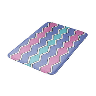 Tapis De Bain ZigZag, des sommets vibrants