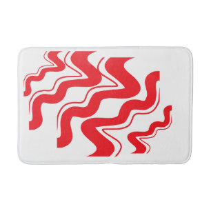 Tapis De Bain "Zigzag moderne Motif Bathmat - Gras géométrique