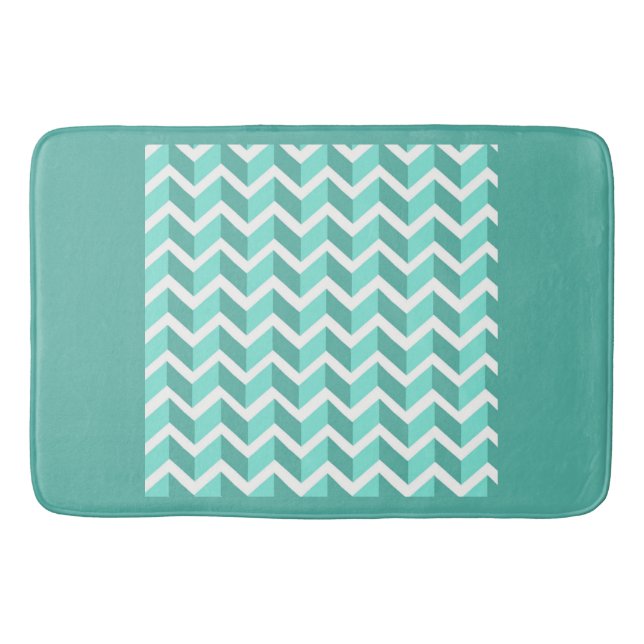 Tapis De Bain ZigZag vert (Devant)