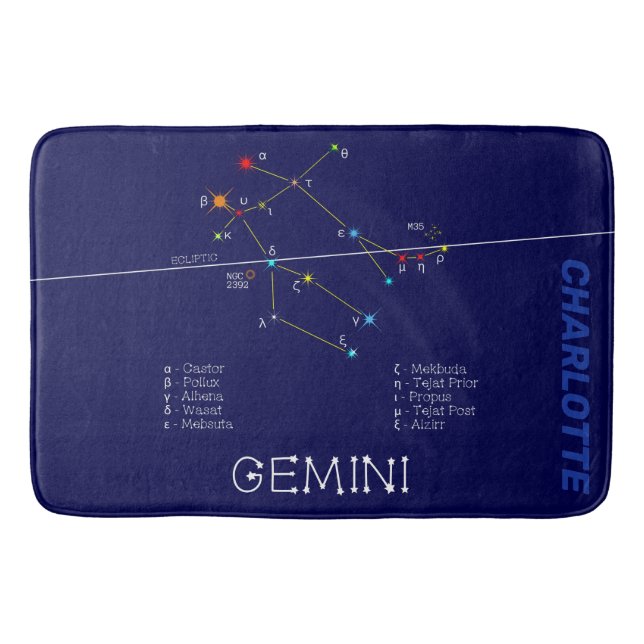 Tapis De Bain Zodiaque Gemini (Devant)