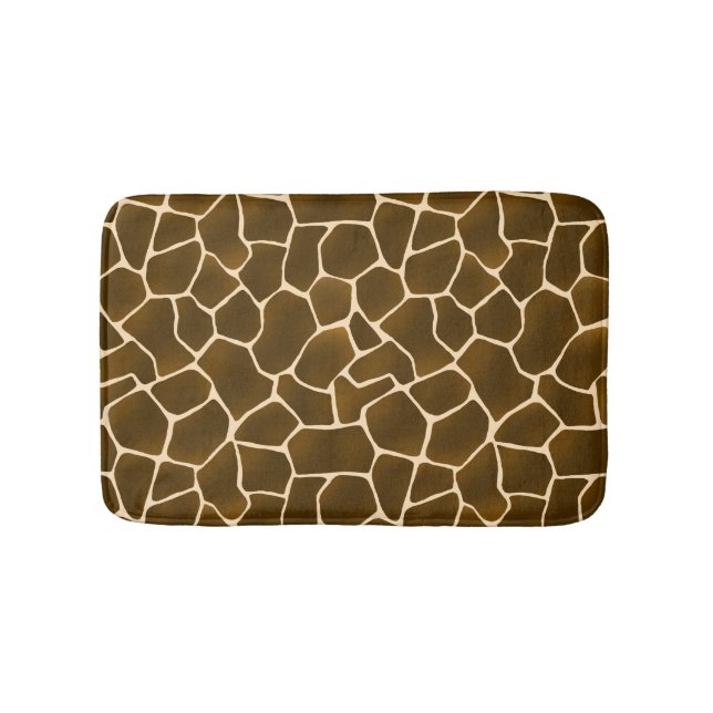 Tapis De Bain Zones de girafe de style sauvage Peau animale Safa (Devant)