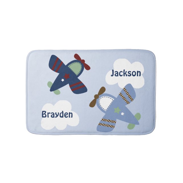Tapis De Bain Zoom adorable Zoom Avions Bain Mat (Devant)