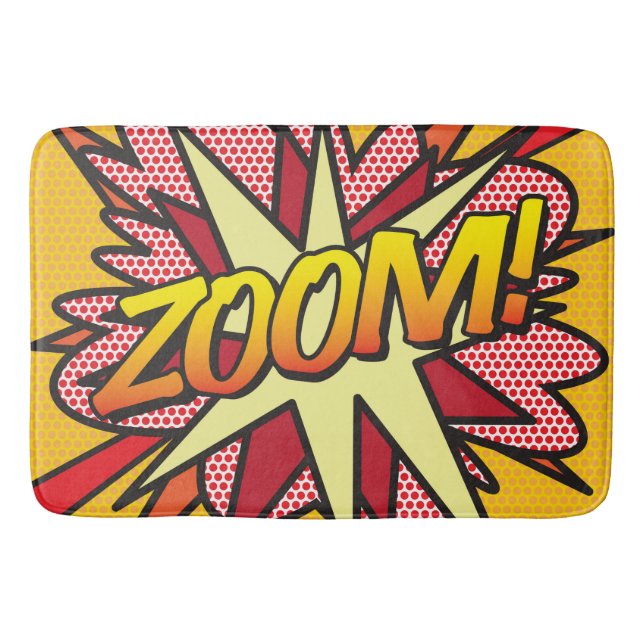 Tapis De Bain ZOOM Amusement Bande Dessinée Rétro Art Pop (Devant)