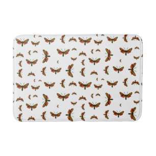 Tapis De Bain Zygaena carniolica - La teigne de Burnet Crepuscul