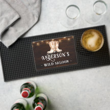 Monogram Rustic Nom du pays Salon