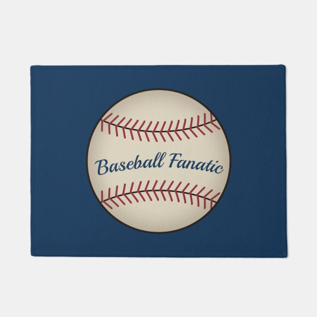 Tapis de baseball bleu  (Devant)