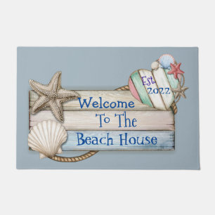 Tapis de Bienvenue à la Maison de Plage