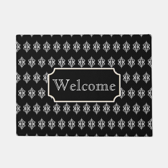 Tapis de bienvenue à motif de dentelle (Devant)