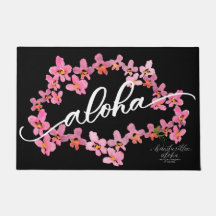 Tapis de bienvenue Aloha Orchidée