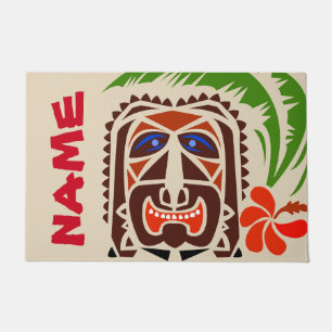 Tapis de Bienvenue, Bar Tiki. Modifier le texte Pa